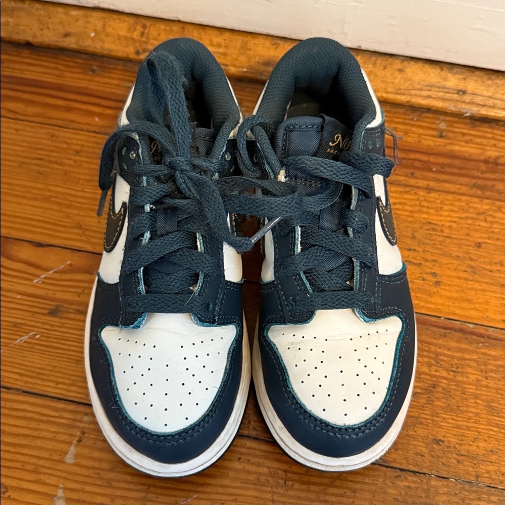 Nike Dunk Low in Dark Teal and White